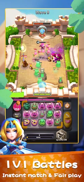 Merge Heroes: Tower Defense [MOD: безлимитные монеты и алмазы] (Бесплатно / APK) — скриншот 4
