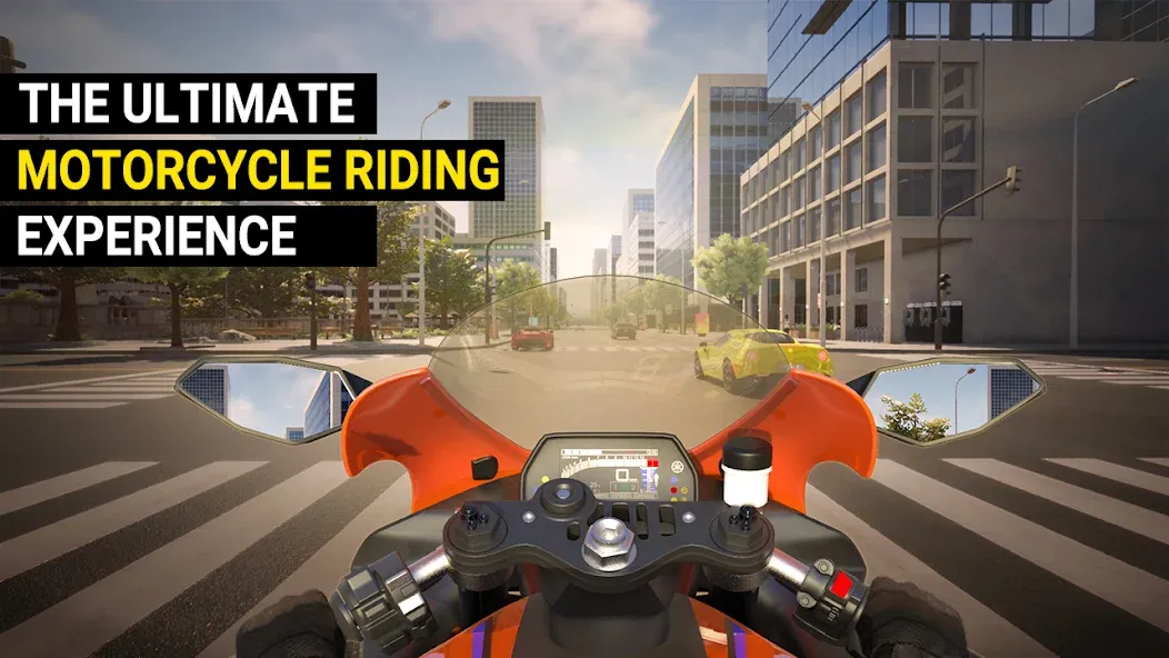 Скачать Speed Moto Dash:Real Simulator [MOD: безлимитные деньги и все мотоциклы открыты] — скриншот 1