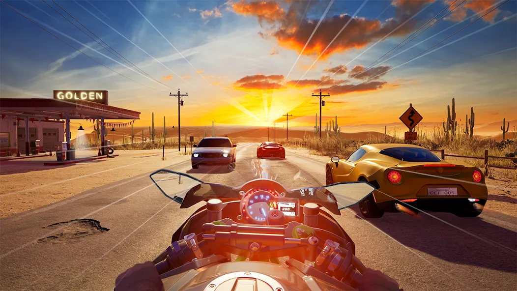 Скачать Speed Moto Dash:Real Simulator [MOD: безлимитные деньги и все мотоциклы открыты] — скриншот 4