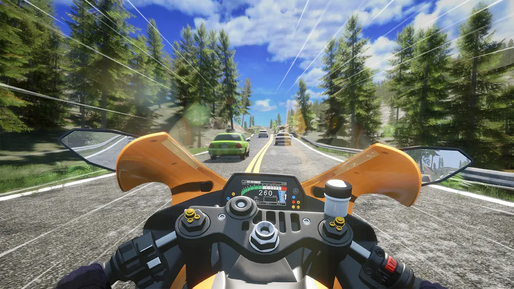 Скачать Speed Moto Dash:Real Simulator [MOD: безлимитные деньги и все мотоциклы открыты] — скриншот 5
