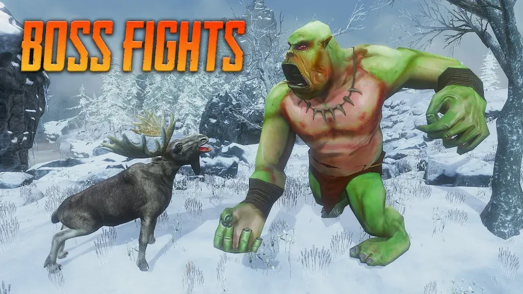 The Moose - Animal Simulator [MOD: безлимитные монеты и здоровье] — Скачать бесплатно (APK) — скриншот 3