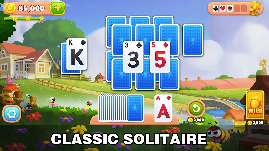 Solitaire Farm: Card Games [MOD: безлимитные монеты и подсказки] (Бесплатно / APK) — скриншот 1