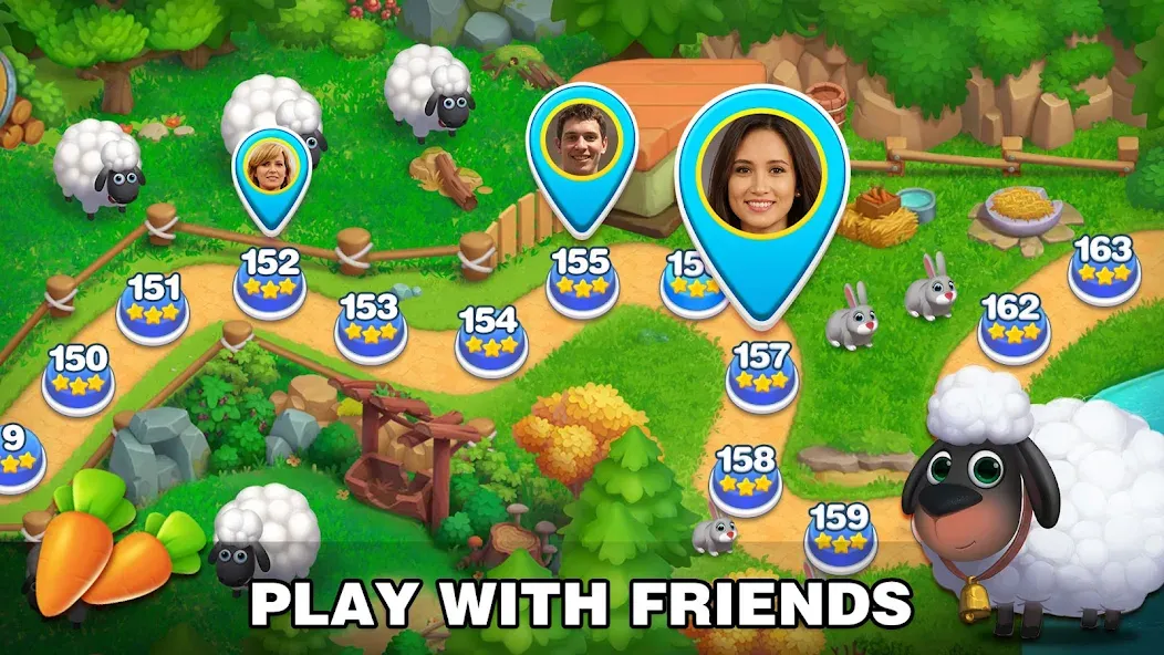 Solitaire Farm: Card Games [MOD: безлимитные монеты и подсказки] (Бесплатно / APK) — скриншот 4