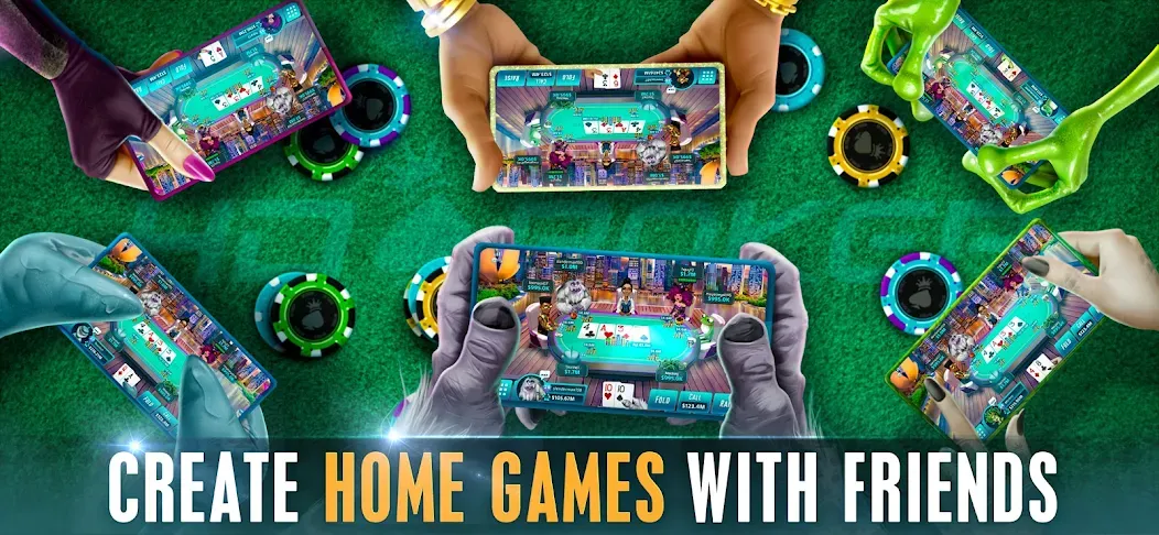 HD Poker: Texas Holdem Casino [MOD: безлимитные фишки и все столы открыты] на Андроид — скриншот 2