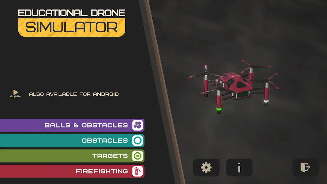 Скачать взлом Edu Drone Simulator [MOD: безлимитные монеты и все уровни] — скриншот 1