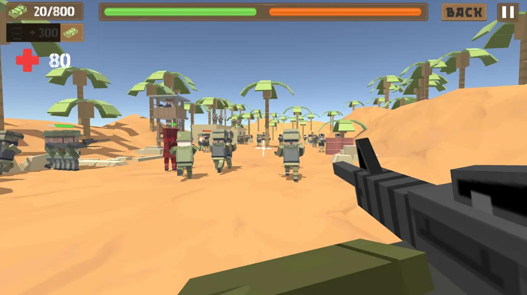 Border Wars: Army Simulator [MOD: безлимитные деньги и оружие] на Андроид — скриншот 3