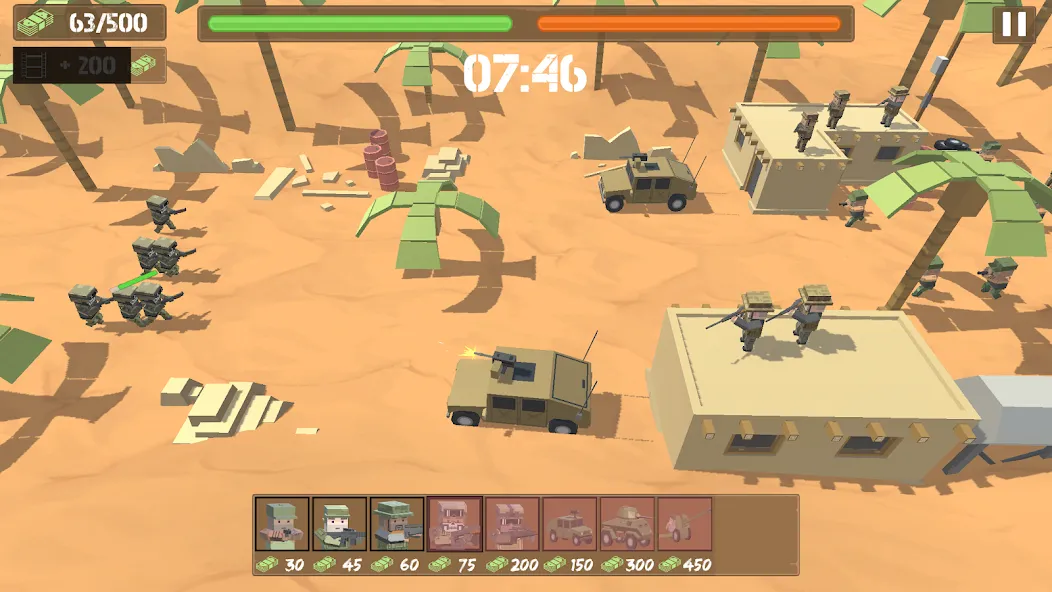 Border Wars: Army Simulator [MOD: безлимитные деньги и оружие] на Андроид — скриншот 4