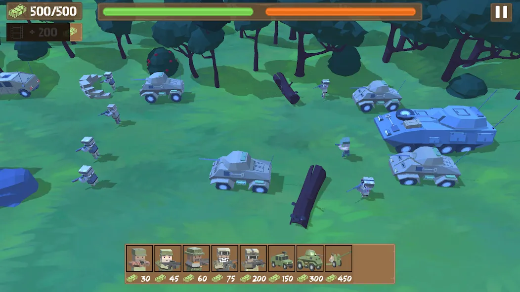 Border Wars: Army Simulator [MOD: безлимитные деньги и оружие] на Андроид — скриншот 5
