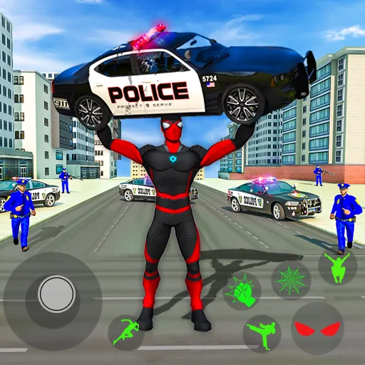 Скачать взлом Spider Miami Rope Hero Ninja [MOD: безлимитные деньги и суперсилы] — скриншот 1
