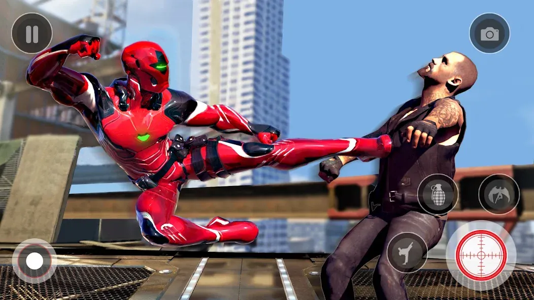 Скачать взлом Spider Miami Rope Hero Ninja [MOD: безлимитные деньги и суперсилы] — скриншот 3