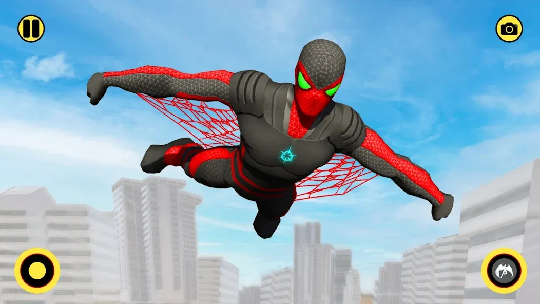 Скачать взлом Spider Miami Rope Hero Ninja [MOD: безлимитные деньги и суперсилы] — скриншот 4