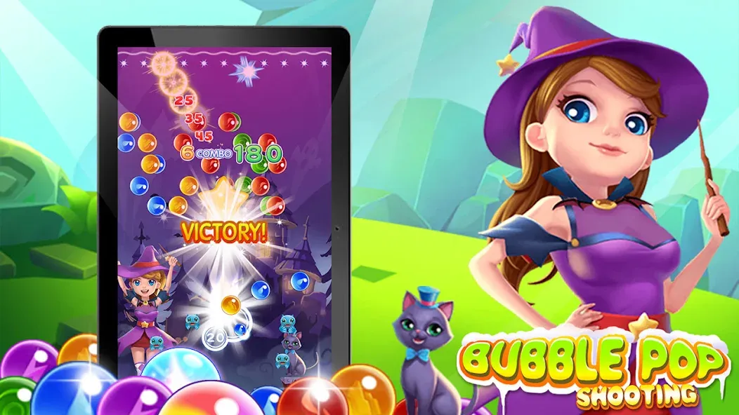 Bubble Pop - Classic Bubble Sh [MOD: все уровни и без рекламы] на Андроид — скриншот 5