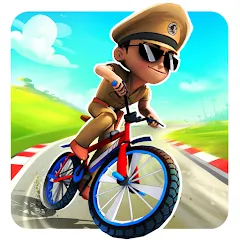 Скачать Little Singham Cycle Race [MOD: безлимитные монеты и все велосипеды]