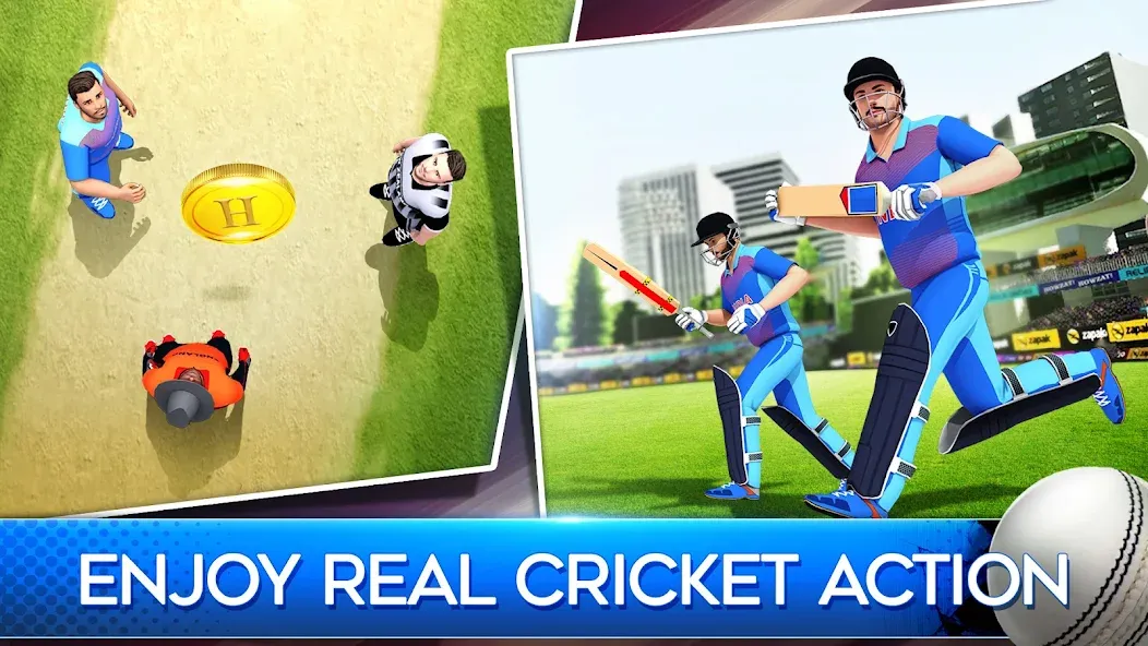 Взломанная World Cricket Premier League [MOD: безлимитные деньги и открыты все уровни] на Андроид — скриншот 1