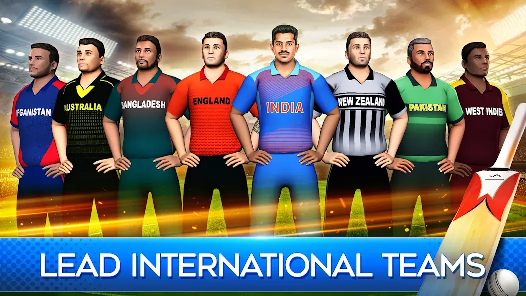 Взломанная World Cricket Premier League [MOD: безлимитные деньги и открыты все уровни] на Андроид — скриншот 2