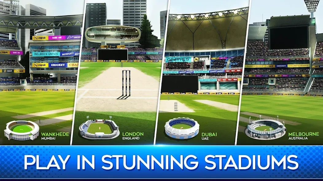 Взломанная World Cricket Premier League [MOD: безлимитные деньги и открыты все уровни] на Андроид — скриншот 3