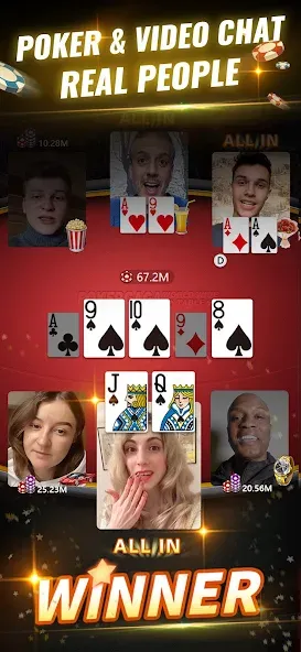 Скачать взлом PokerGaga: Texas Holdem Live [MOD: безлимитные фишки и vip разблокирован] — скриншот 1