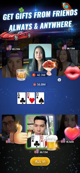 Скачать взлом PokerGaga: Texas Holdem Live [MOD: безлимитные фишки и vip разблокирован] — скриншот 2