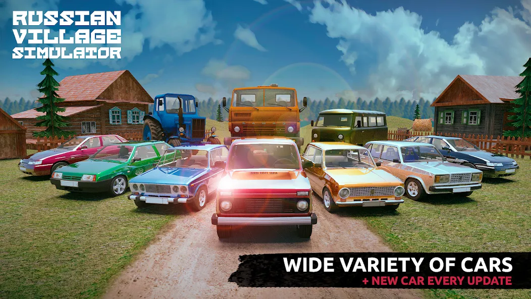 Russian Village Simulator 3D [MOD: безлимитные деньги и ресурсы] последняя версия — скриншот 1