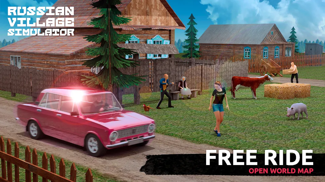 Russian Village Simulator 3D [MOD: безлимитные деньги и ресурсы] последняя версия — скриншот 2