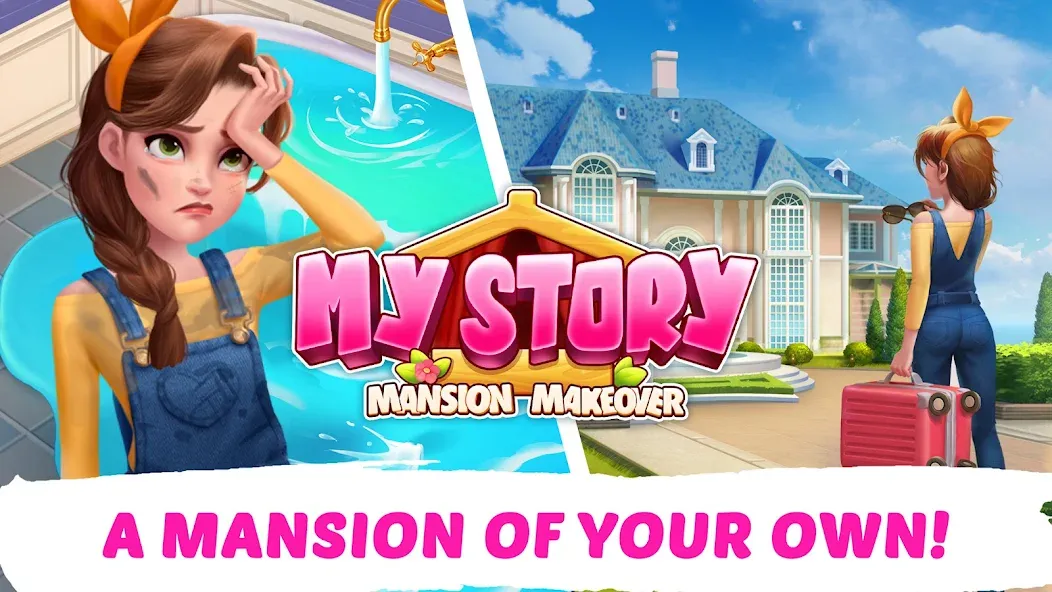 My Story - Mansion Makeover [MOD: безлимитные монеты и бесплатный ремонт] (Бесплатно / APK) — скриншот 1