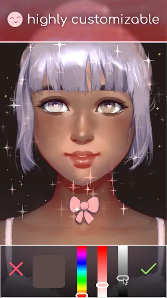 Скачать Live Portrait Maker: Girls [MOD: разблокированы все наряды] на телефон — скриншот 3