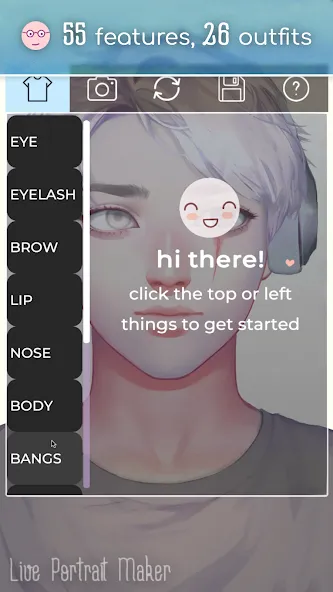 Взломанная Live Portrait Maker: Guys [MOD: разблокированы все наряды и аксессуары] на Андроид — скриншот 2