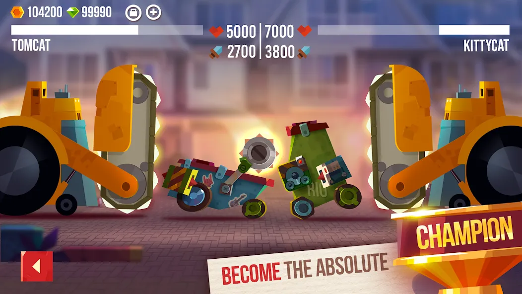 CATS: Crash Arena Turbo Stars [MOD: безлимитные монеты и усиленные машины] на Андроид — скриншот 5
