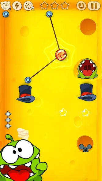 Скачать Cut the Rope [MOD: безлимитные подсказки и энергия] — скриншот 2