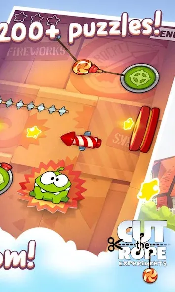 Cut the Rope: Experiments [MOD: безлимитные монеты и все уровни открыты] — Скачать бесплатно (APK) — скриншот 2