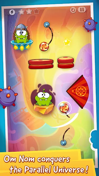 Cut the Rope: Time Travel [MOD: безлимитные подсказки и открыты все уровни] (Бесплатно / APK) — скриншот 1