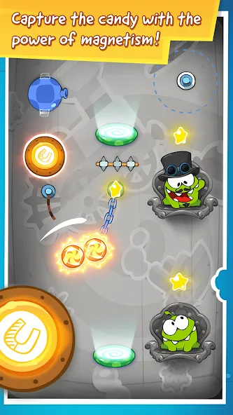 Cut the Rope: Time Travel [MOD: безлимитные подсказки и открыты все уровни] (Бесплатно / APK) — скриншот 2