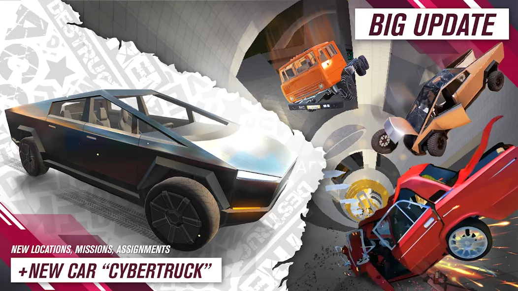 Взломанная All Cars Crash [MOD: безлимитные деньги и открыты все машины] на Андроид — скриншот 1