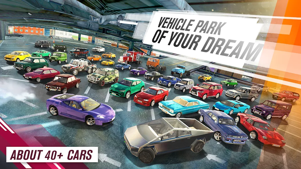 Взломанная All Cars Crash [MOD: безлимитные деньги и открыты все машины] на Андроид — скриншот 3