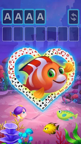 Solitaire Fish Klondike Card [MOD: без рекламы и много монет] на Андроид — скриншот 4