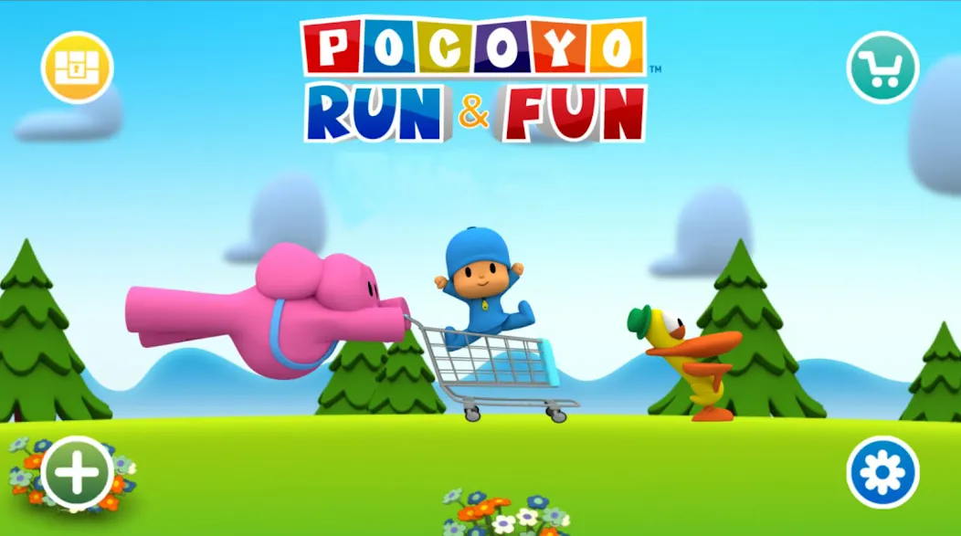 Pocoyo Run & Fun: Cartoon Jump [MOD: без рекламы и бесконечные жизни] последняя версия — скриншот 1