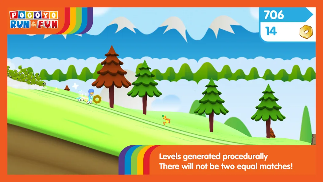 Pocoyo Run & Fun: Cartoon Jump [MOD: без рекламы и бесконечные жизни] последняя версия — скриншот 2