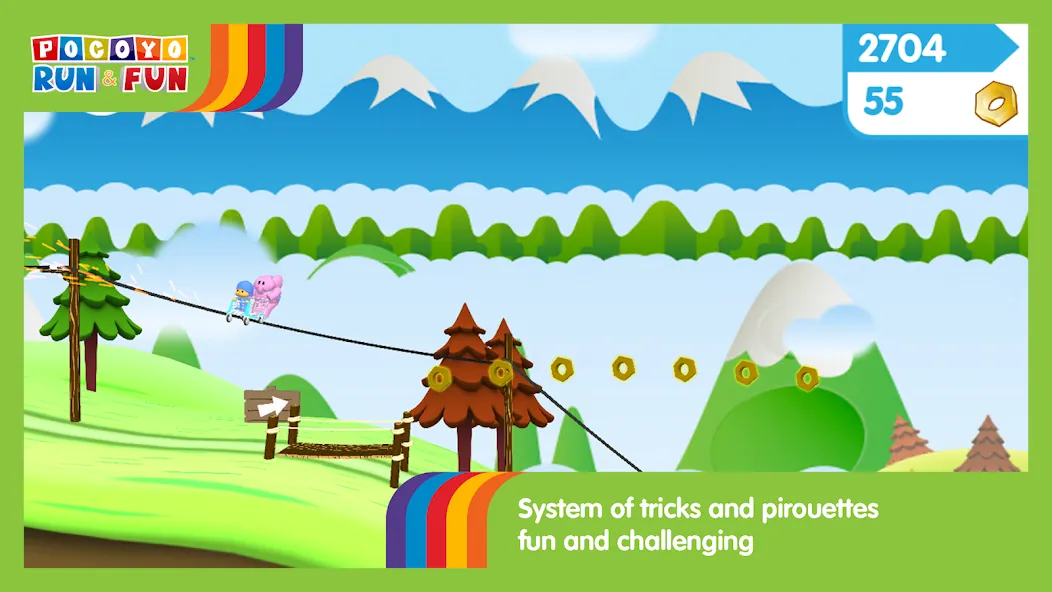 Pocoyo Run & Fun: Cartoon Jump [MOD: без рекламы и бесконечные жизни] последняя версия — скриншот 4