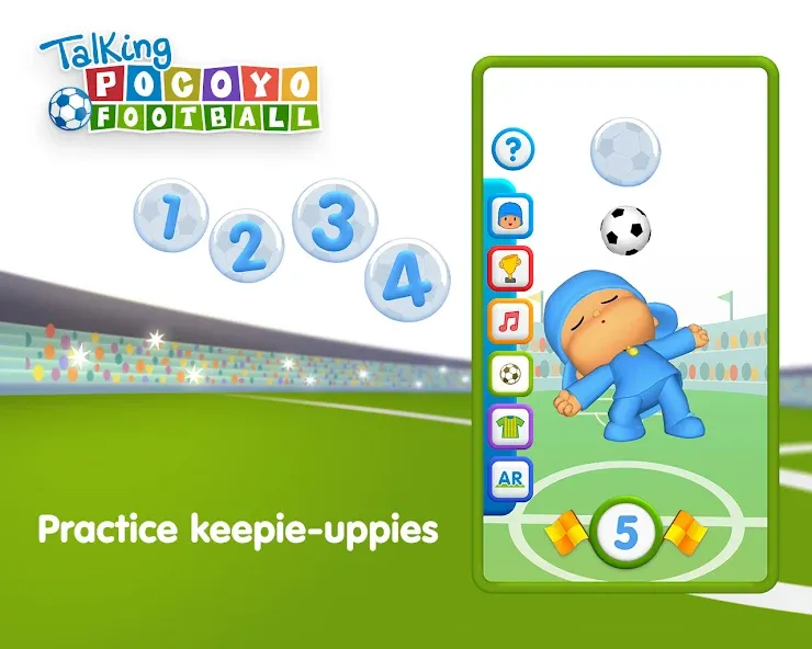 Talking Pocoyo Football [MOD: безлимитные монеты и открытые мячи] (Бесплатно / APK) — скриншот 5