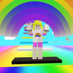 Rainbow Parkour sweet Girl [MOD: яркие уровни и лёгкий паркур] последняя версия