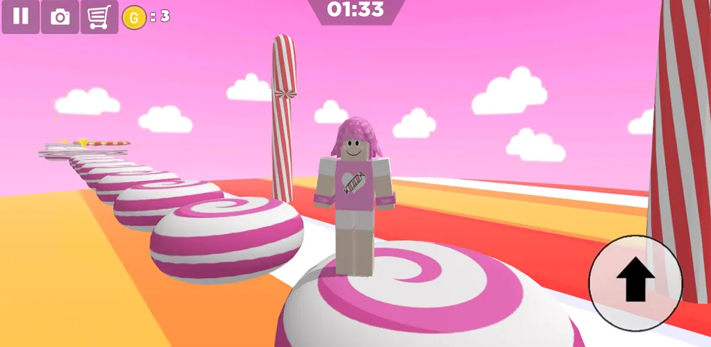 Candy Parkour Sweet girl [MOD: много сладких костюмов и уровней] (Бесплатно / APK) — скриншот 2