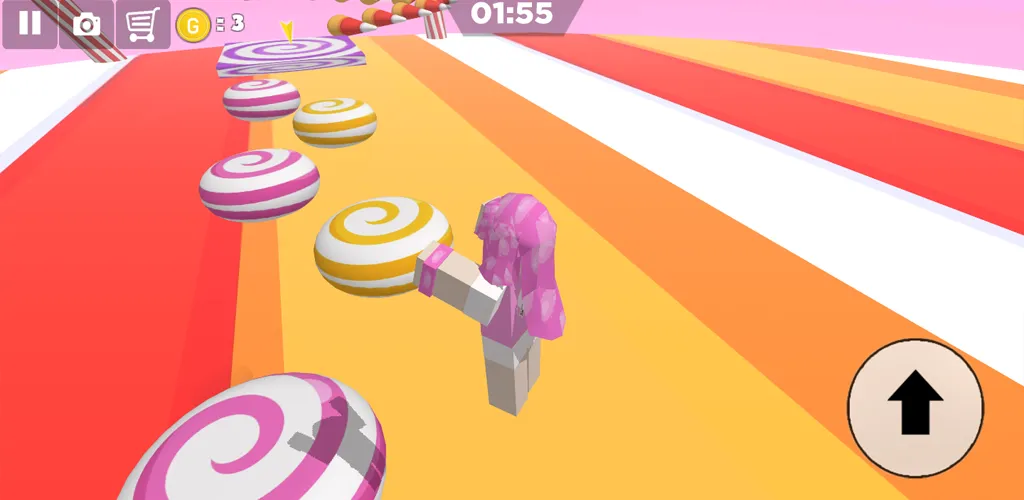 Candy Parkour Sweet girl [MOD: много сладких костюмов и уровней] (Бесплатно / APK) — скриншот 3