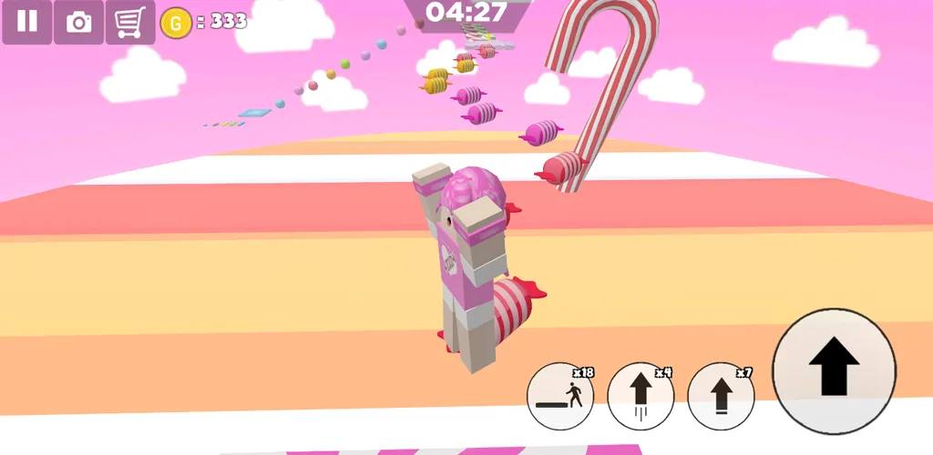 Candy Parkour Sweet girl [MOD: много сладких костюмов и уровней] (Бесплатно / APK) — скриншот 5