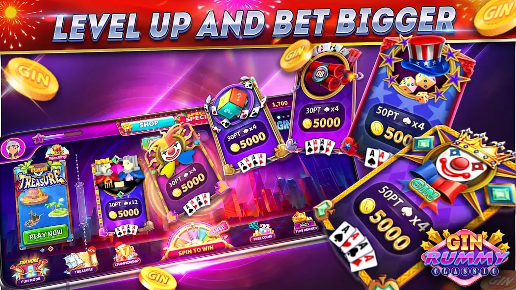 Скачать Gin Rummy Online & Offline [MOD: открыты все функции без рекламы] — скриншот 3