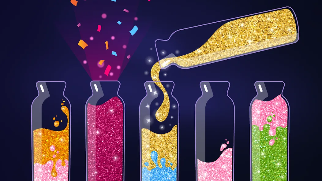 Get Color - Water Sort Puzzle [MOD: без рекламы и бесконечные подсказки] (Бесплатно / APK) — скриншот 1