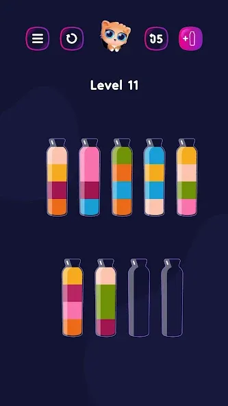 Get Color - Water Sort Puzzle [MOD: без рекламы и бесконечные подсказки] (Бесплатно / APK) — скриншот 2