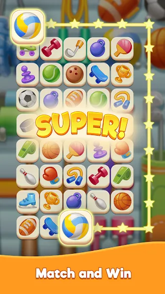 Скачать взлом Tasty Match - Zen Connect [MOD: без рекламы и много денег] — скриншот 3