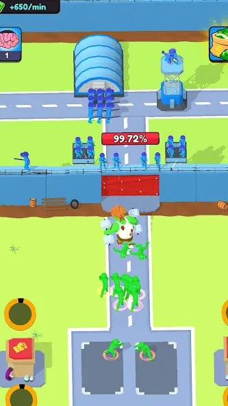 Взломанная Zombie Factory Attack [MOD: безлимитные ресурсы и усиленная защита] на Андроид — скриншот 5