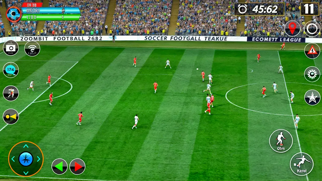 Скачать взлом Soccer Games Football 2022 [MOD: безлимитные деньги и все команды открыты] — скриншот 4