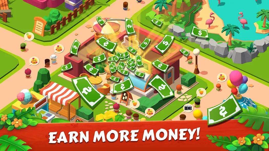 Скачать Zoo Tile - Match Puzzle Game [MOD: без рекламы и бесконечные подсказки] на телефон — скриншот 3